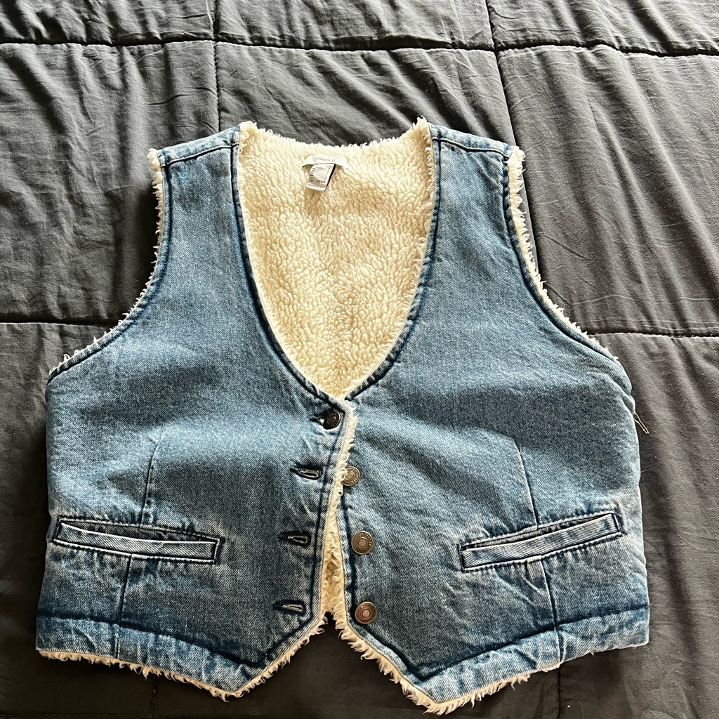 Denim Blue Sleeveless Vest